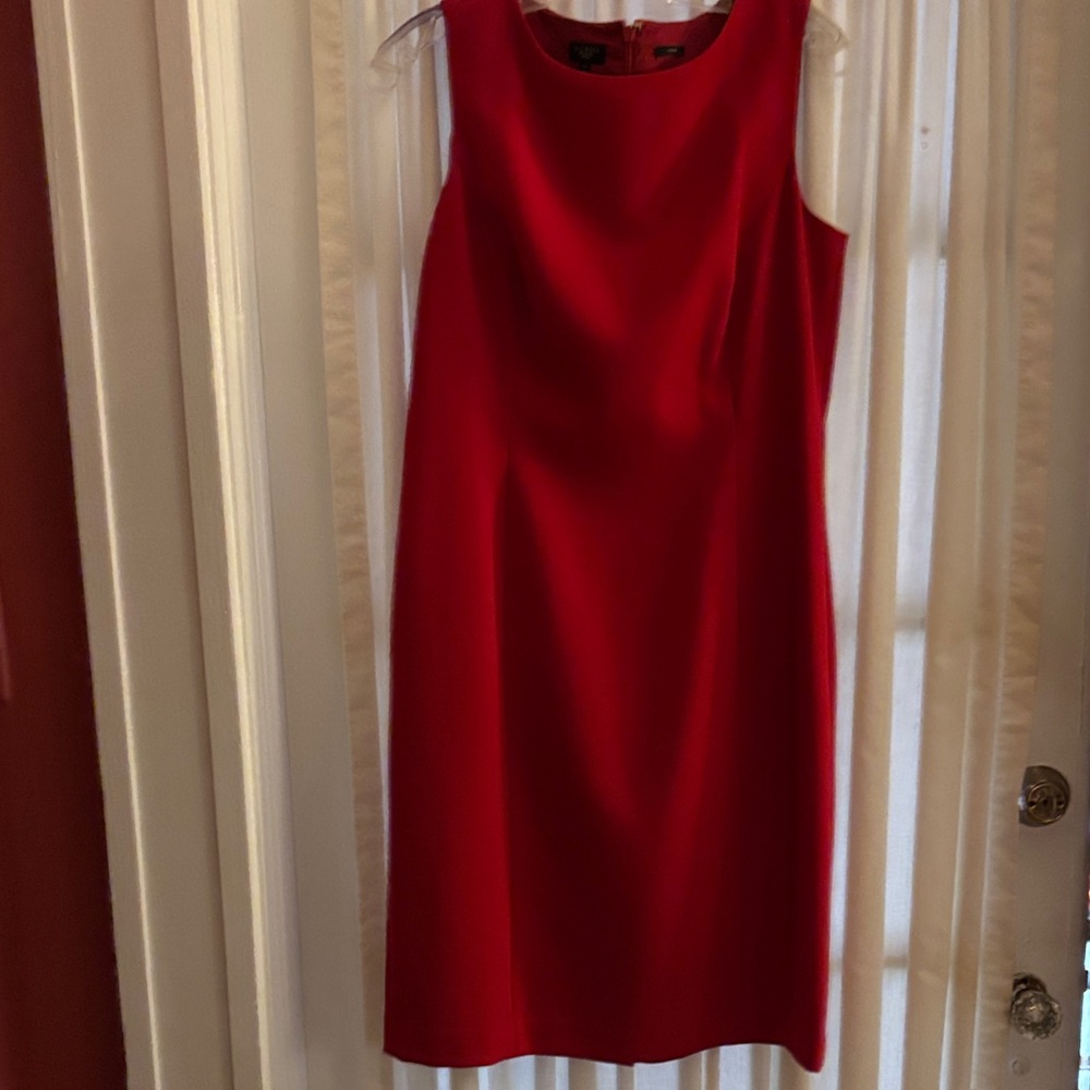 Talbots Vibrant Red knee length Dress